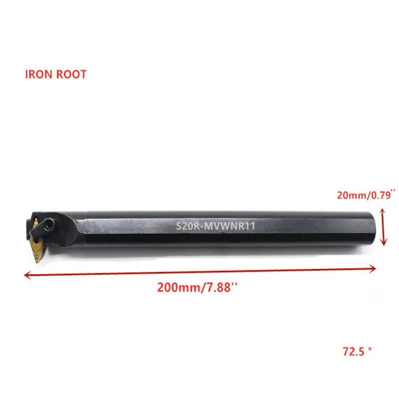 

S20R/S25S/S32T/-MVWNR16/MVWNL16 CNC Lathe Internal Turning Tool Holder Boring Bar For VNMG16 Insert
