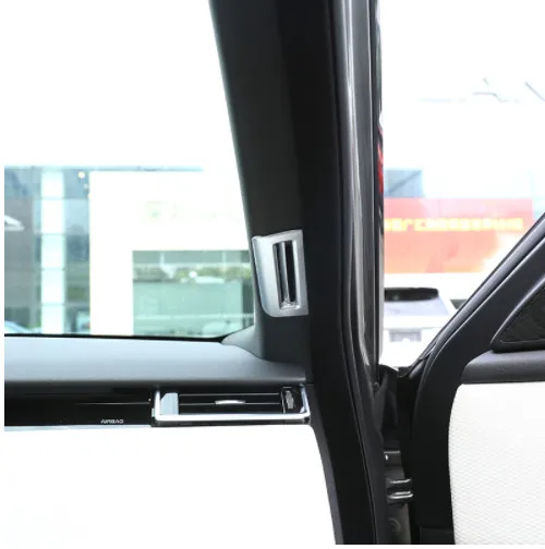 Для Landrover Range Rover VELAR 2017 автомобильный Стайлинг ABS Матовый Серебряный столб Чехлы