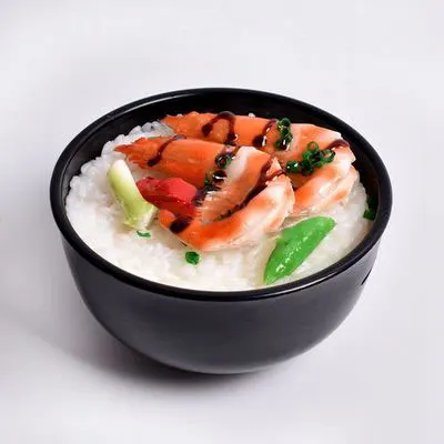 Shrimp rice 13*7,5 см Моделирование большой Ramen мгновенные продукты из лапши Модель Копилка Творческий еда белый рис брокколи ветчины игрушки - Цвет: Shrimp rice