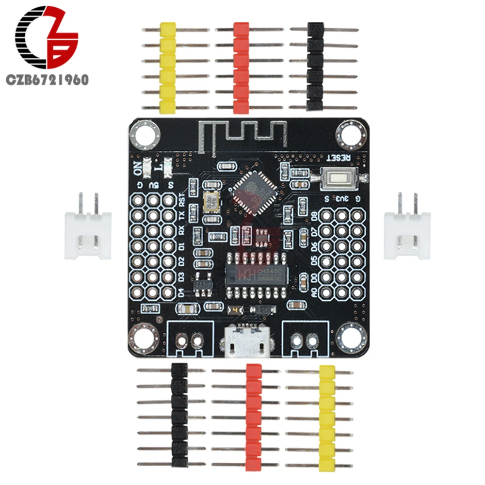 Беспроводной Wi-Fi-модуль CH340 CH340G ESP8285, Замена платы ESP8266 ESP12E 12F для Arduino NodeMcu DC 5 В, набор для сборки с антенной Micro USB