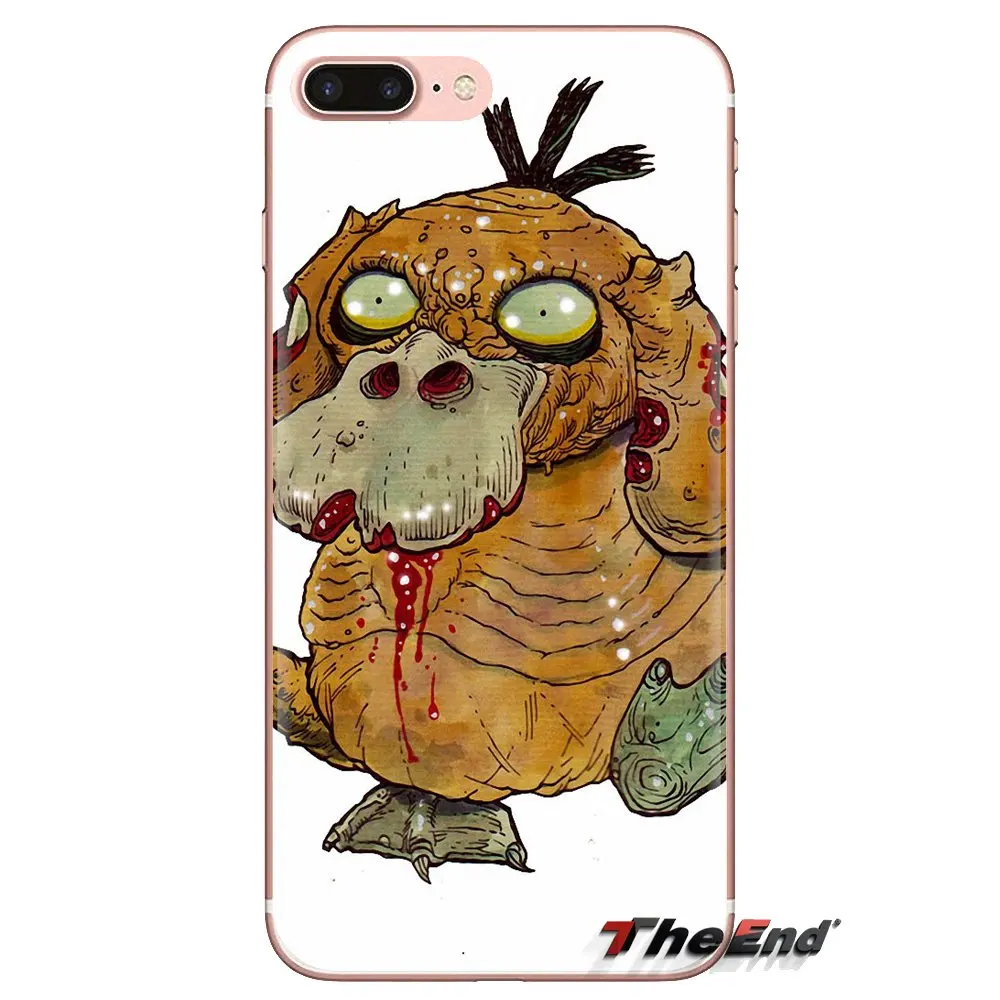 TPU Transparent Skin Case Psyduck art Japan Cartoon Pocket For iPod Touch Apple iPhone 4 4S 5 5S SE 5C 6 6S 7 8 X XR XS Plus MAX |