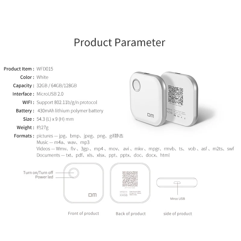 DM Wifi USB флеш накопители WFD015 32 Гб WIFI для iPhone/Android/PC Smart Pen Drive Memory Usb Stick|USB