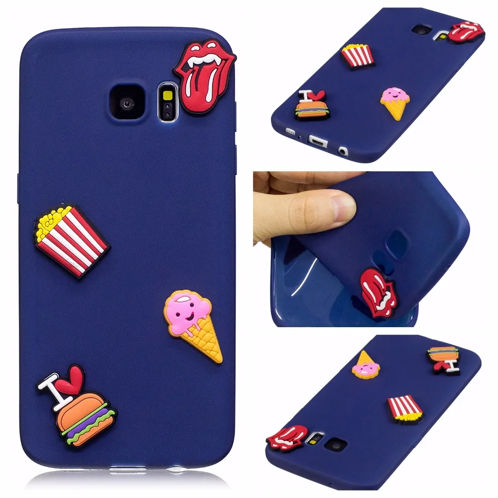 Coatuncle мягкий чехол TPU для Coque Samsung Galaxy S7 случае 3D кремния конфеты чехол для задней панели с мультяшными героями чехол для Samsung S7 Edge чехол
