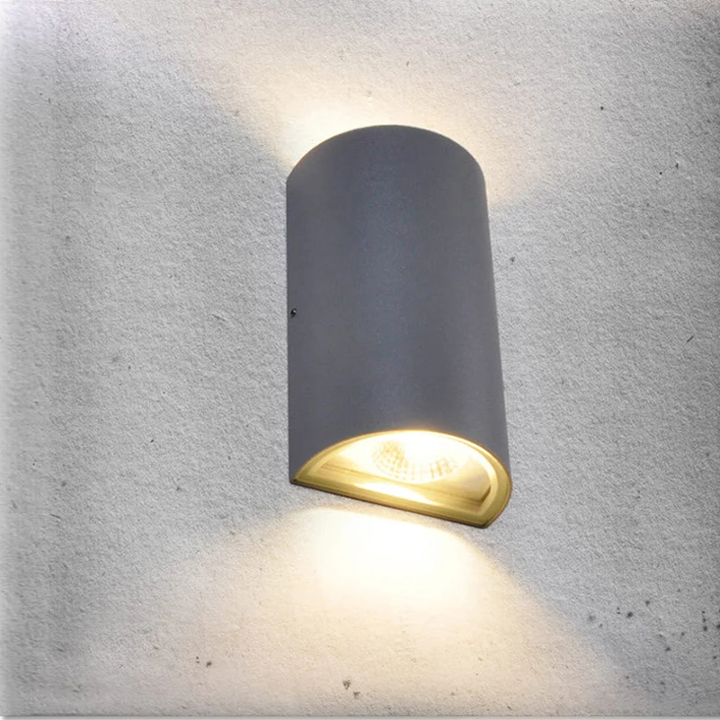 Алюминиевый водонепроницаемый наружный светодиодный настенный светильник