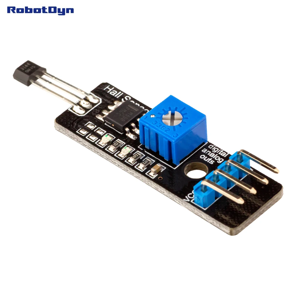 Магнитный датчик Холла с аналоговыми и цифровыми выходами. Бесконтактный