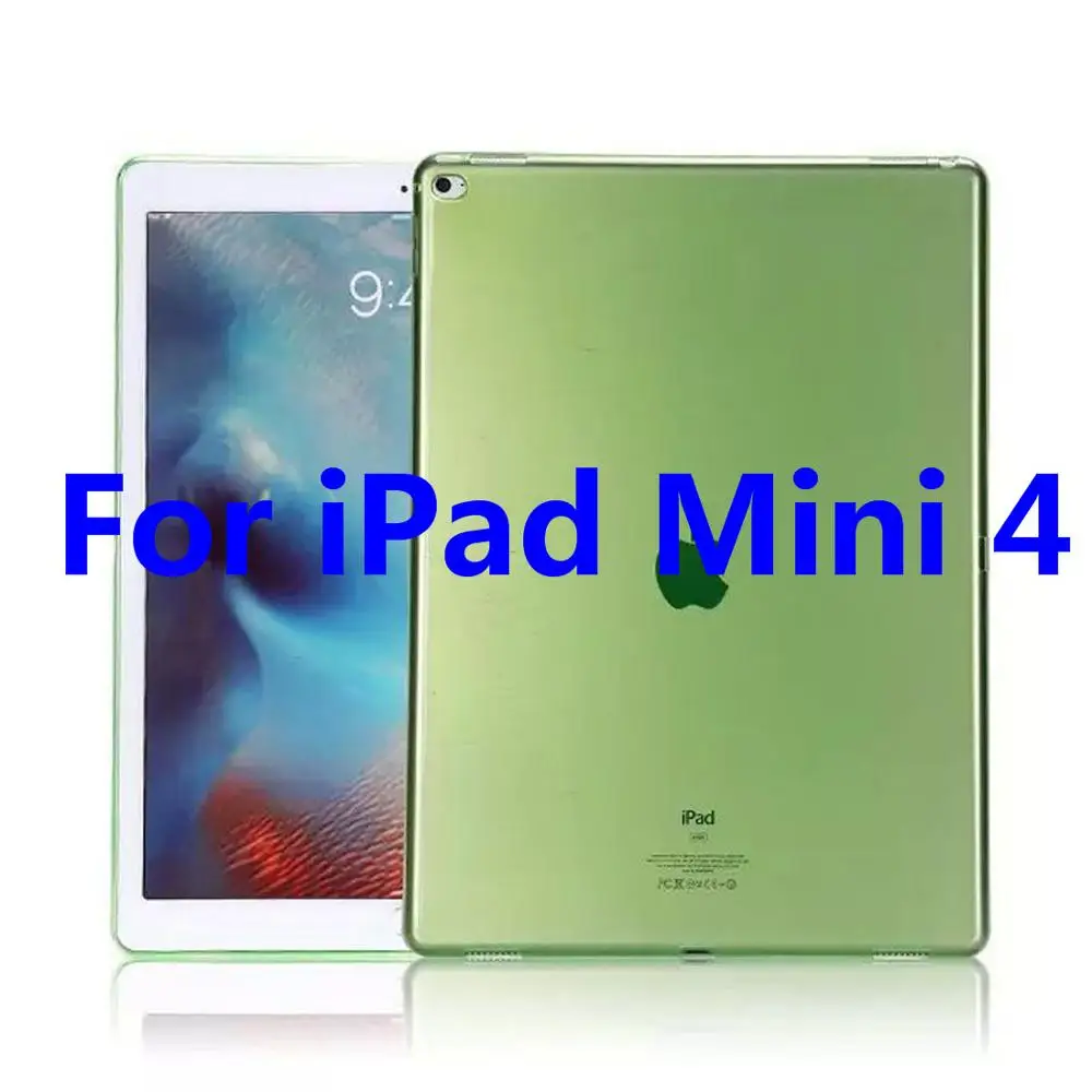 For iPad Mini 4 Для Apple iPad Mini 1 2 3 4 чехол TPU Мягкий Прозрачный бампер чехол для iPad Mini 7," ультра тонкий прозрачный силиконовый чехол A1550 - Цвет: For iPad Mini 4