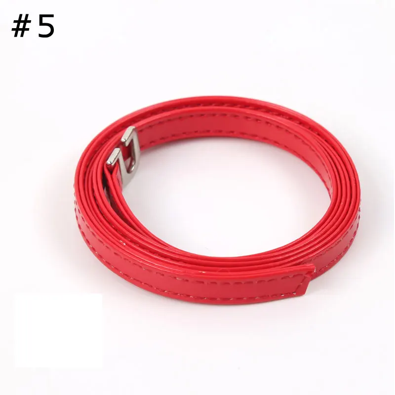 5 1 пара Женские съемные ремешки для обуви из искусственной кожи, нескользящие шнурки на высоком каблуке - Цвет: 5