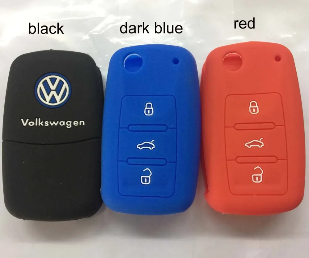 10 шт./лот Автомобильный Силиконовый Чехол Ключ Пригодный для Volkswagen VW POLO Tiguan Passat B5