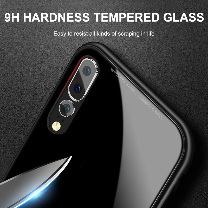 Case Huawei P20 Lite Magnetic Anti-knock Cover For Pro Aluminum Alloy Frame And Tempered Glass Back |