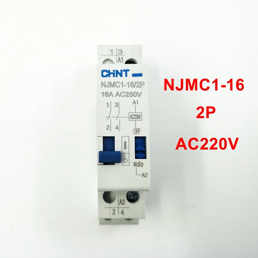 

Импульсное реле CHINT Φ/2P 16A AC220V реле