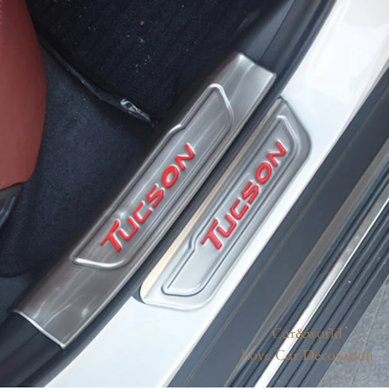 Для Hyundai Tucson 2015 2016 2017 внутренняя внешняя накладка из нержавеющей стали Накладка