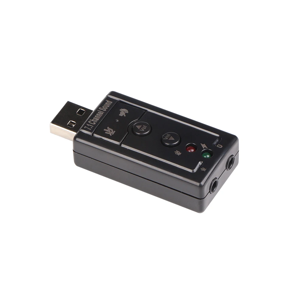 Colohas внешняя звуковая карта USB 2 0 Виртуальный 7 1 канальный аудио адаптер Xear 3D