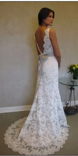 Vestido де noiva 2017 Новое Прибытие Бесплатная Доставка Кружева Съемный Ремень Спинки