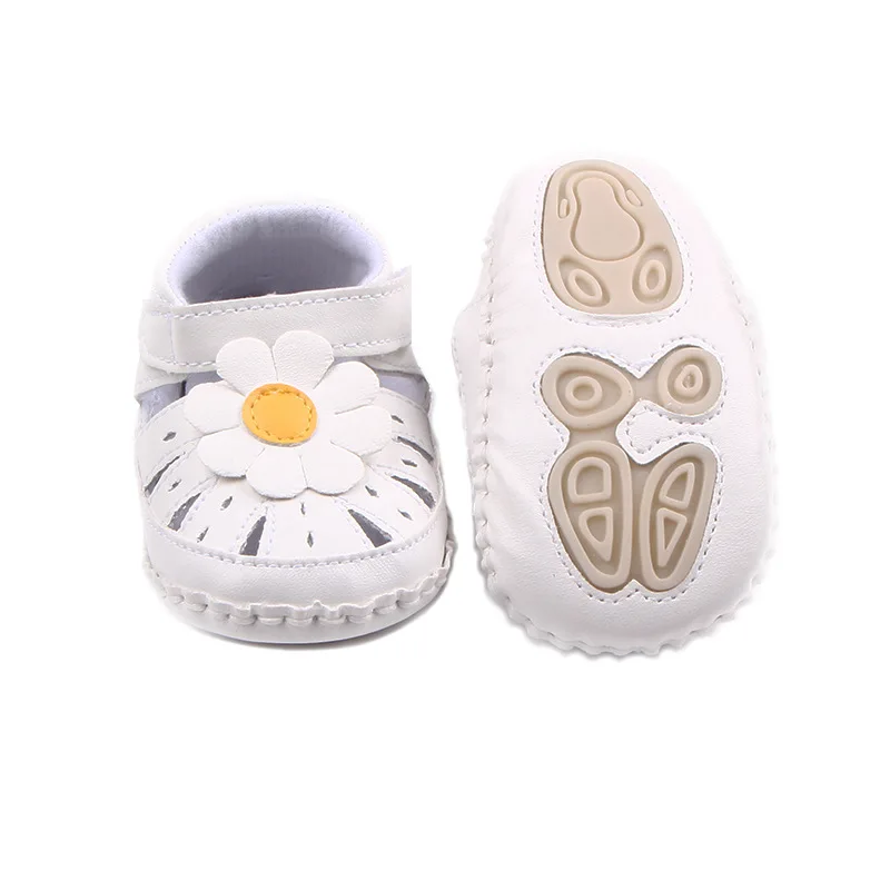 2017 Baby Summer Girls Lovely Flower Princess Shoes Infants Antislip First Walkers 0-1 T |