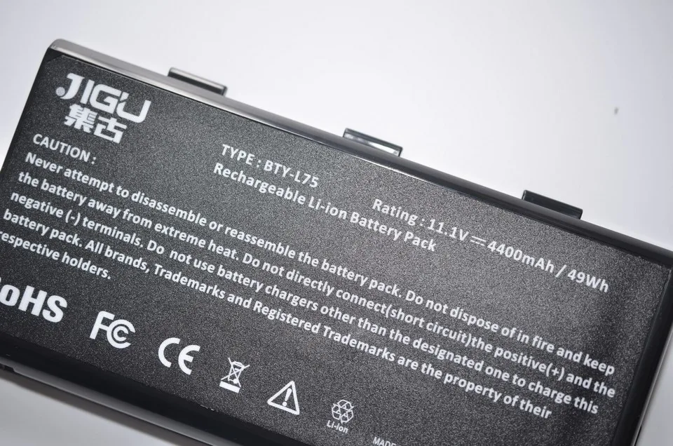 Jigu Аккумулятор для MSI BTY-L74 BTY-L75 A5000 A6000 A6203 A6205 A7200 CR600 CR610 CR610X CR620 CR630 CR700 CX600 MSI CX620