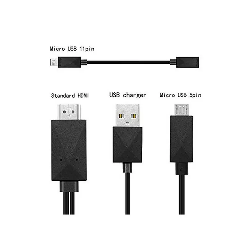 Универсальный MHL конвертер Micro USB к hdmi кабель адаптер Черный Белый мужчин и женщин