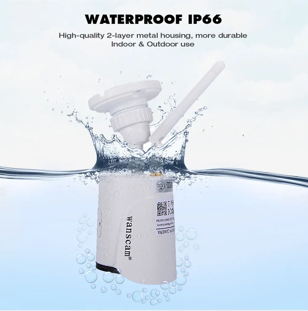 Новые Wanscam HW0022 1080 P 2MP Открытый IP Камера Wi-Fi IP66 Водонепроницаемый Ночное видение P2P
