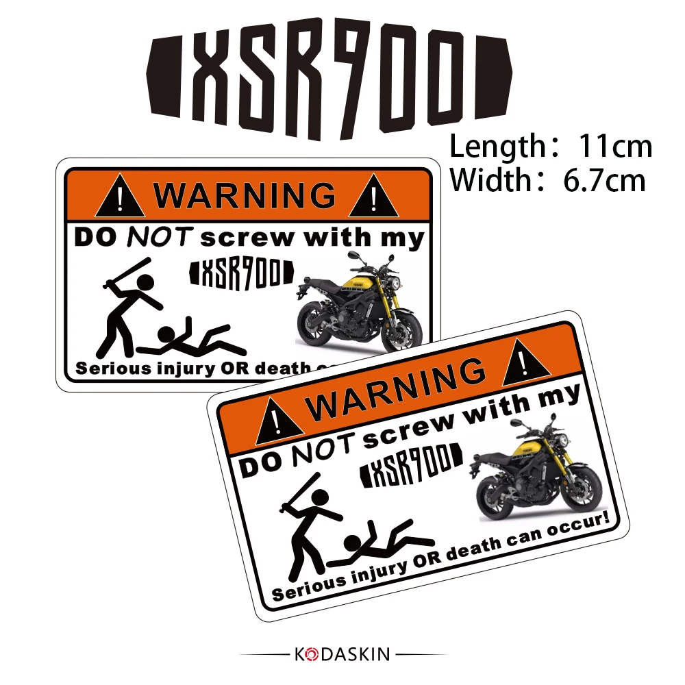 

KODASKIN 2 Pieces Do Not Screw Warning Sticker Decal for YAMAHA XSR900