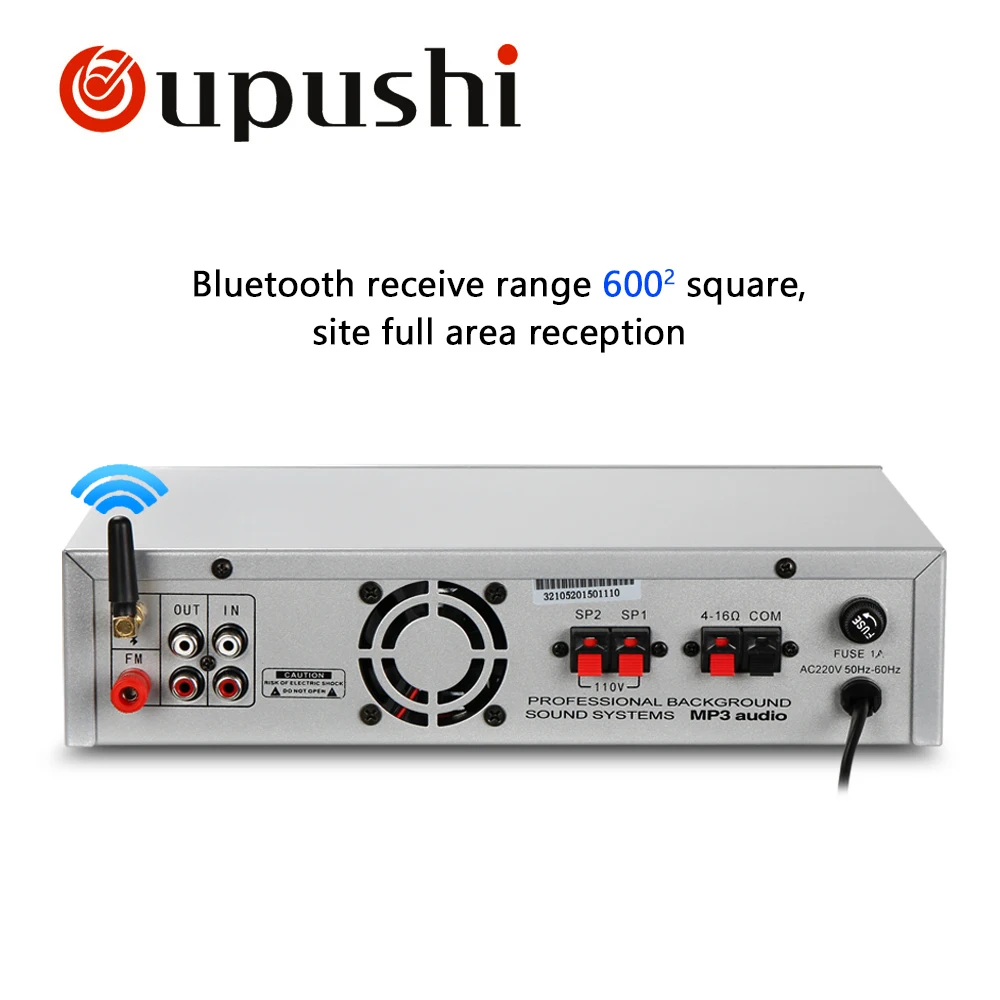 Oupushi Bluetooth домашняя музыкальная система mp3 плеер 50 Вт USB усилитель с 6 дюймовыми/8