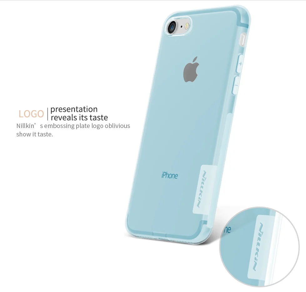 5.5'' Nillkin Nature Transparent Soft silicon TPU Protector cover for iphone 8 plus hoesje case clear luxury iPhone Plus |
