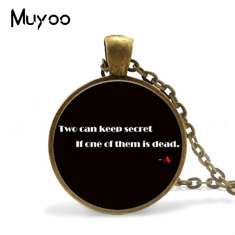 HK-005, медная цепочка с логотипом Pretty little liars, женское колье, штатное мужское Т-образное медное колье-подвеска для мужчин, аксессуары для одежды HZ1