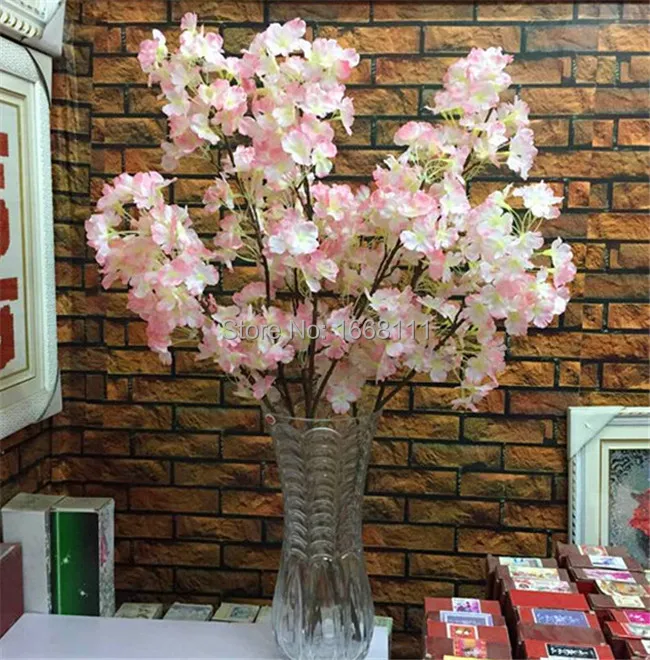 5 шт. искусственные жемчужные цветы 95 см|decorative flowers|cherry blossomflower flower |