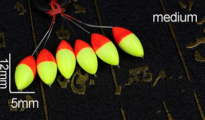 mix medium 240pcs 240 шт.(40 упаковок) поплавок для ловли карпа, смешанный цвет, поплавок для ловли карпа, аксессуары для рыболовных буев, большой средний и маленький размер FU017 - Цвет: mix medium 240pcs