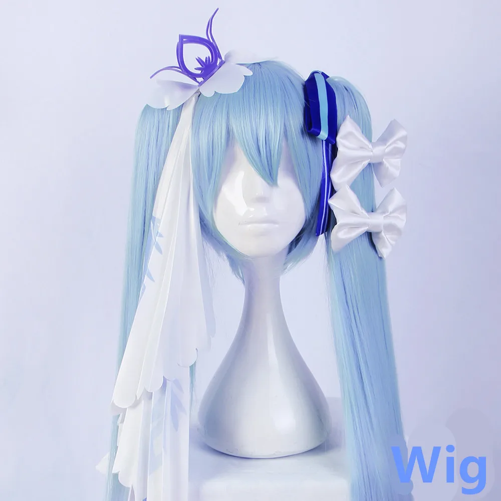 Miku Vocaloid/V косплей Хацунэ Мику костюм Снежная в нуле Хэллоуин Сексуальные костюмы