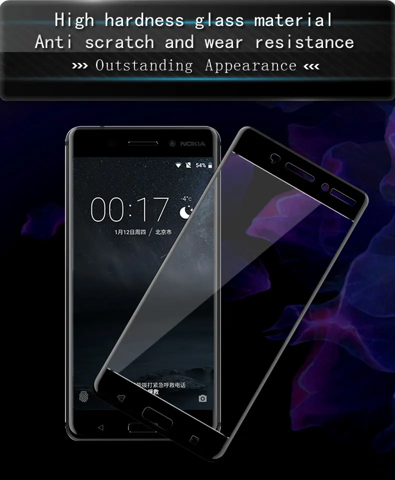 1 шт. IMAK Crystal II чехол для Nokia 6 + шт полный охват защитное стекло пленка Чехол