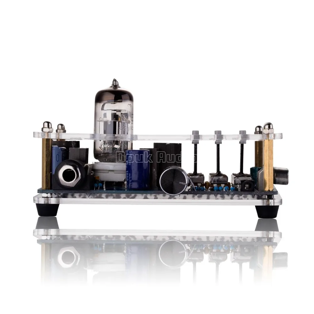 Douk audio Mini 6N11 вакуумный ламповый усилитель для наушников Предварительный усилитель класса A HiFi усилитель с ВЧ& Mid& Bass