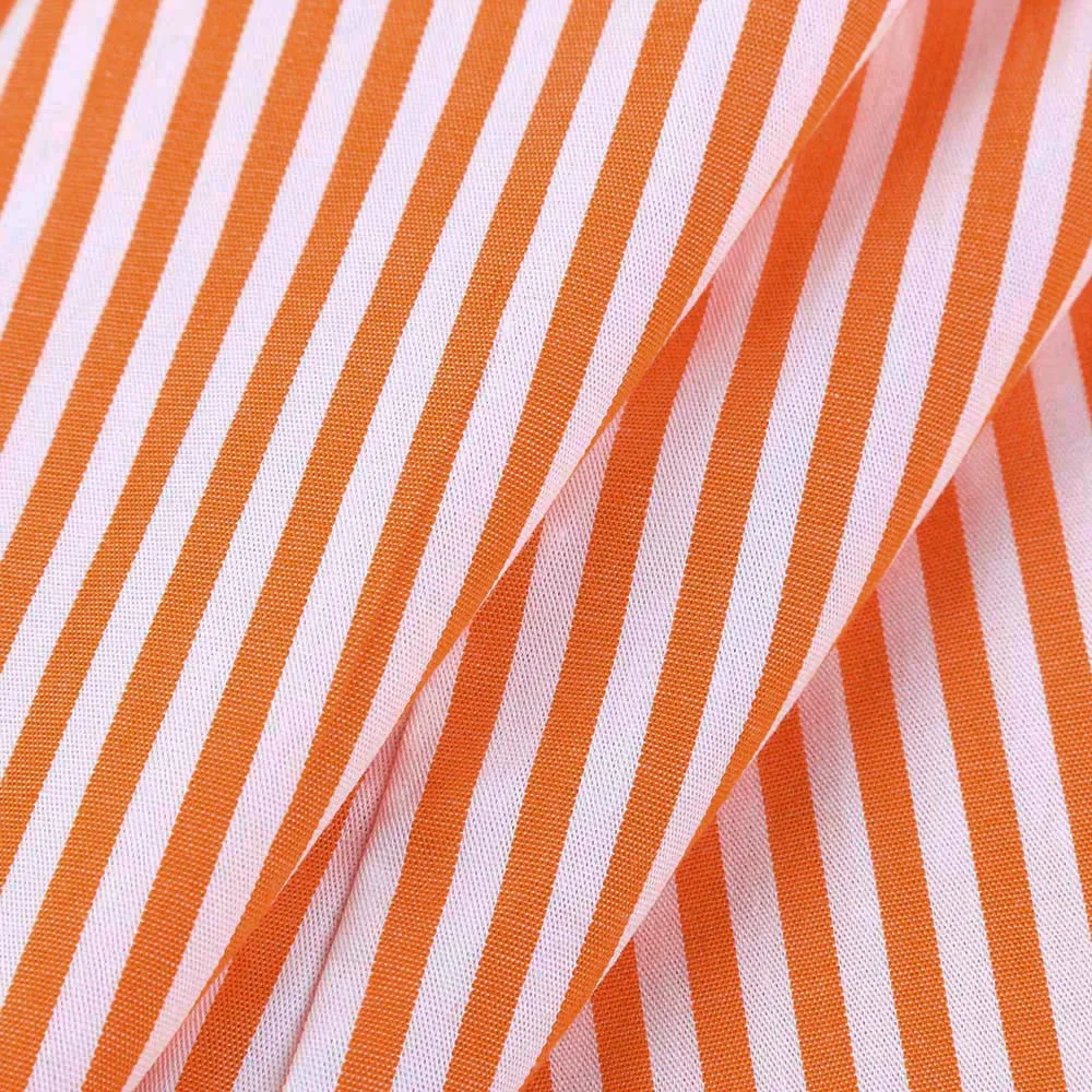 Женский праздничный полосатый комбинезон на пуговицах Летний Пляжный 2019 3