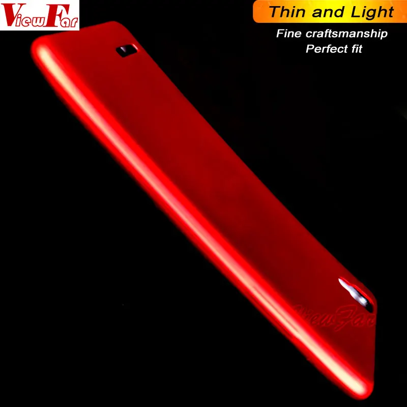 Viewfar Red Case For Oppo A35 F1 Cover Soft TPU Black Back Plastic Matte Gel Plain Funda Colors Anti Fall |