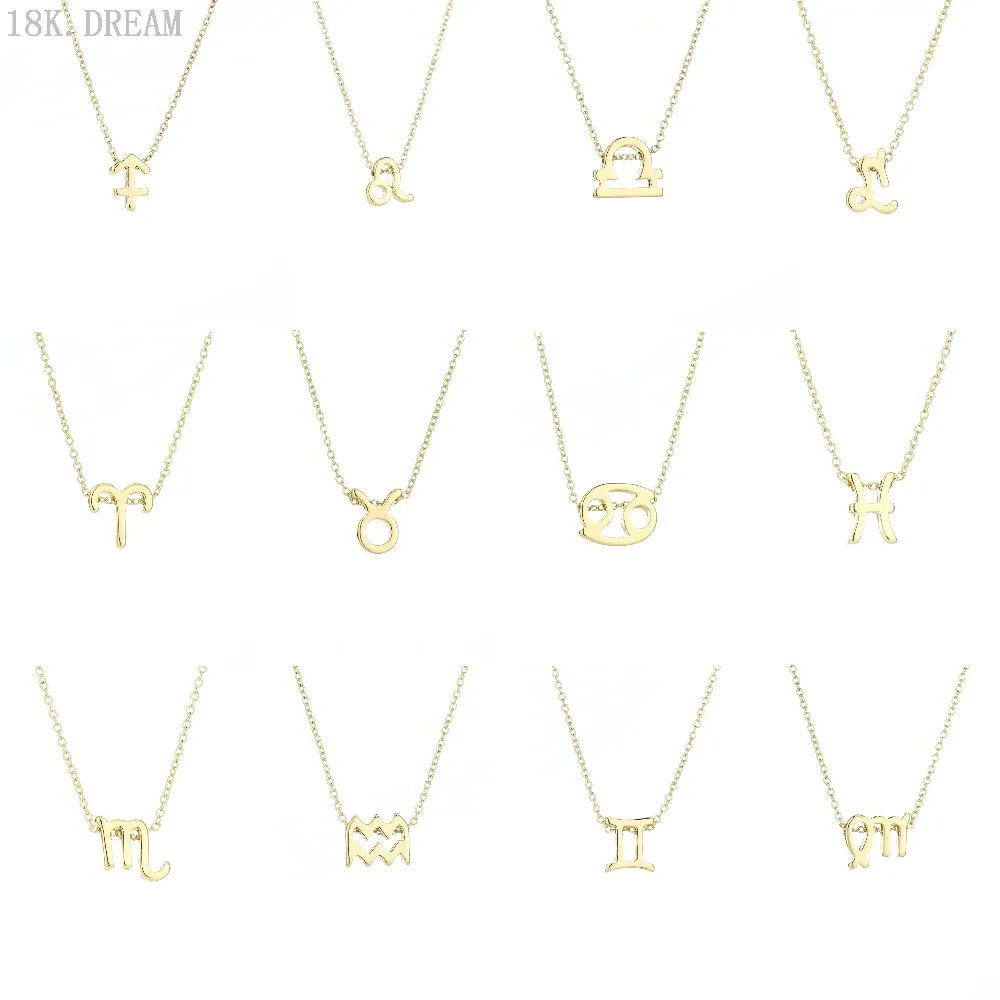12 шт. ожерелье созвездий зодиака на заказ знаки астрологическое s Овен Телец