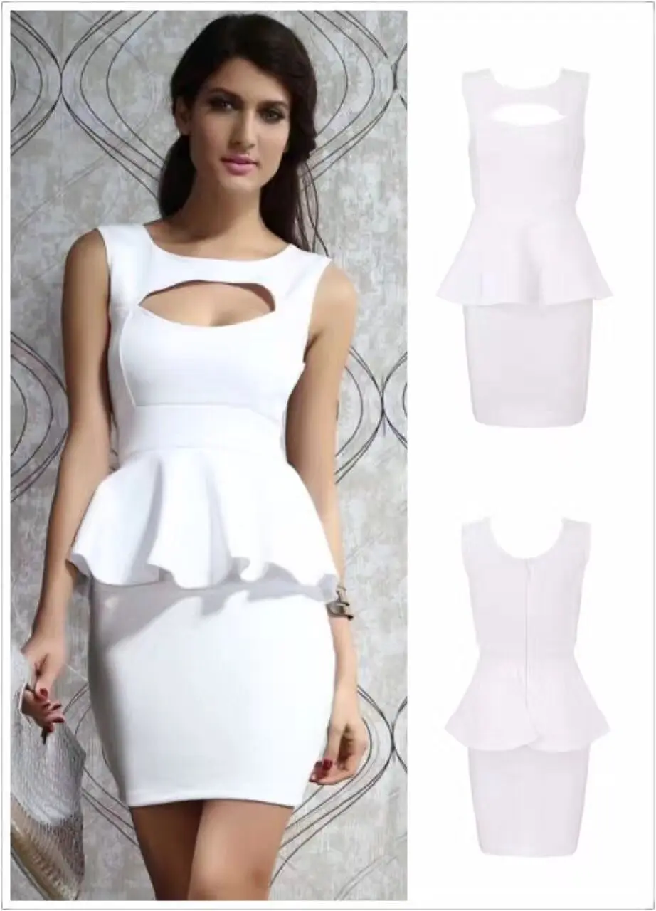 Район белые пикантные Для женщин Наборы для ухода за кожей без рукавов оборками