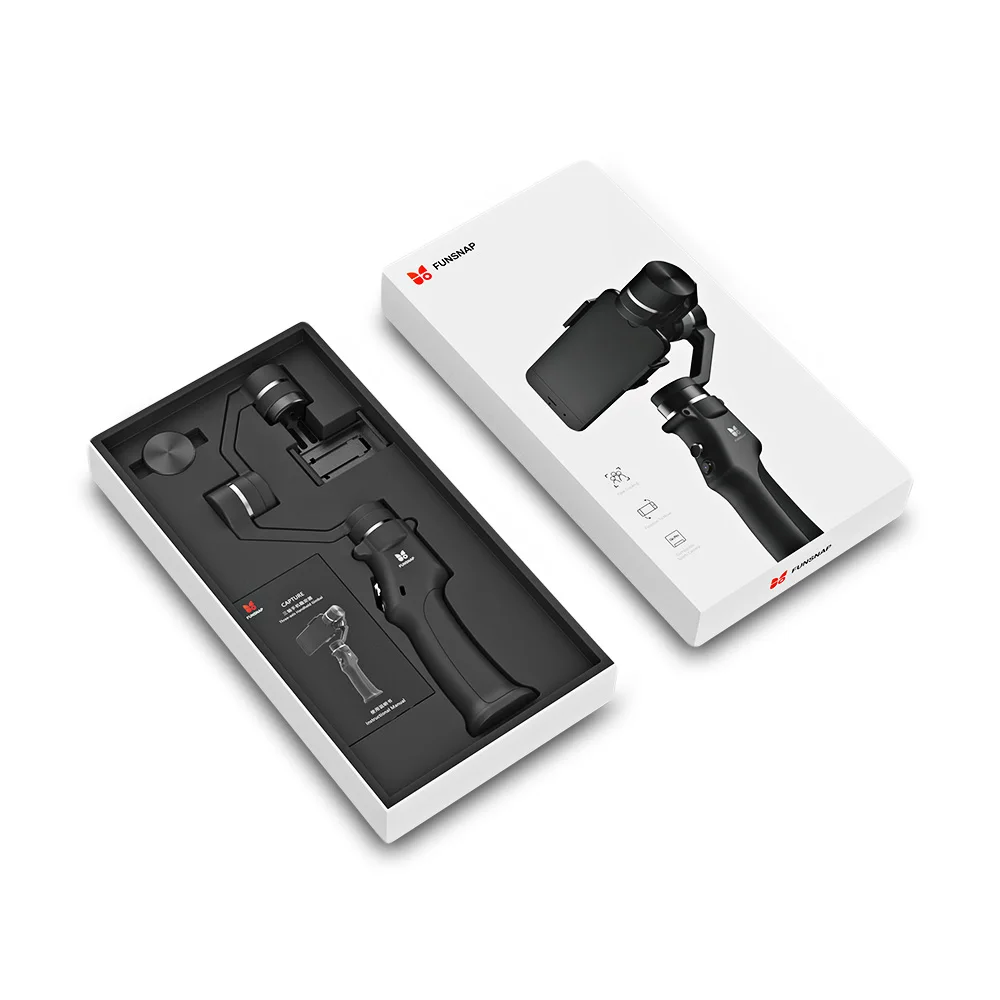 FUNSNAP Brushless Gimbal Capture 3-Axis Handheld Stabilizer Built-In High Precision Gyroscope Sensor Motors Toy Parts | Игрушки и хобби