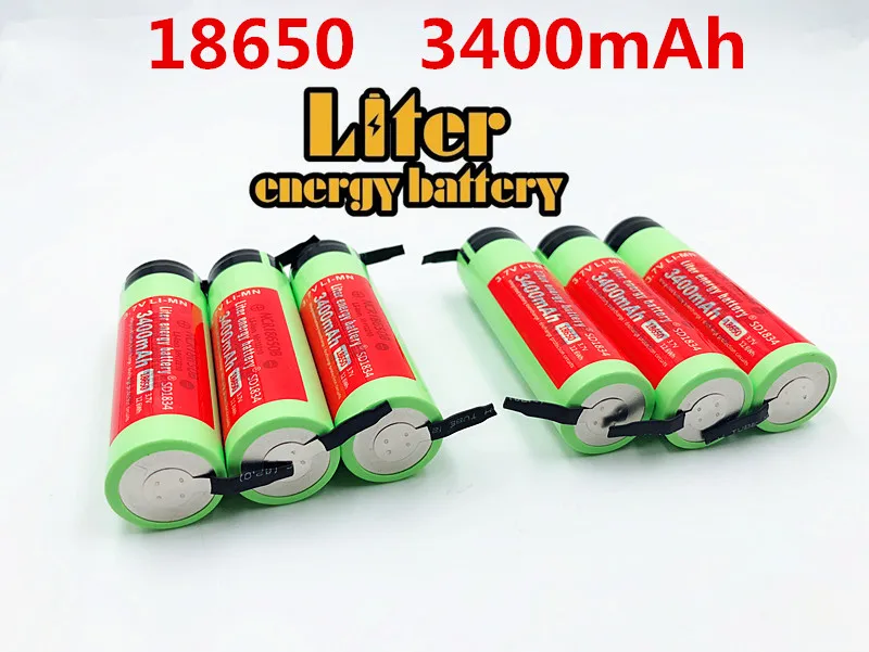 Фото 100% новый Оригинальный NCR18650B 3,7 v 3400 mah 18650 литиевая аккумуляторная батарея сварочные никелевые листовые батареи №5