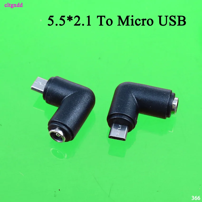 Cltgxdd 1 шт. 5 5x2 мм гнездо к Mini / Micro USB папа Pin DC разъем питания 90 градусов адаптера для