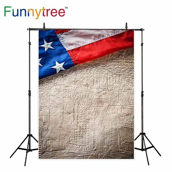 Фотофон Funnytree для фотостудии с изображением американского флага День