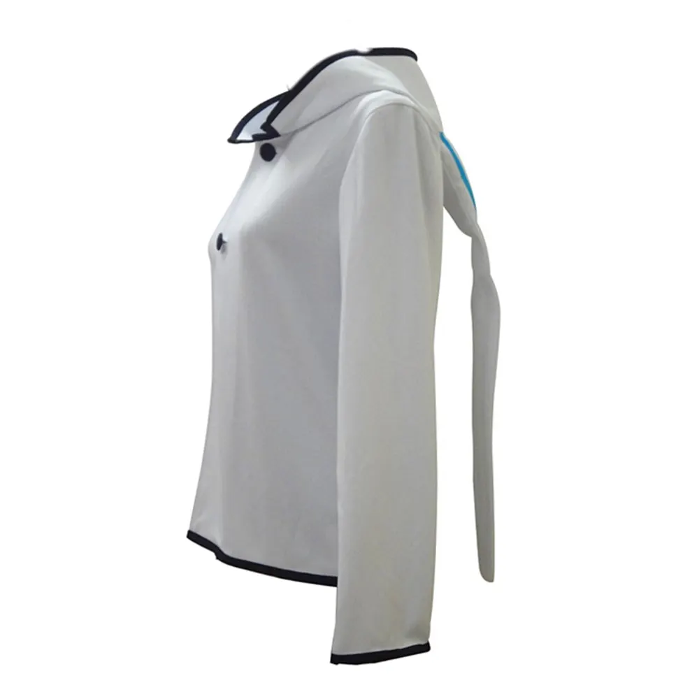 DEVIL SURVIVOR 2 Kuze Hibiki White Rabbit Version Hoodie Jacket Anime Cosplay Costume | Тематическая одежда и униформа
