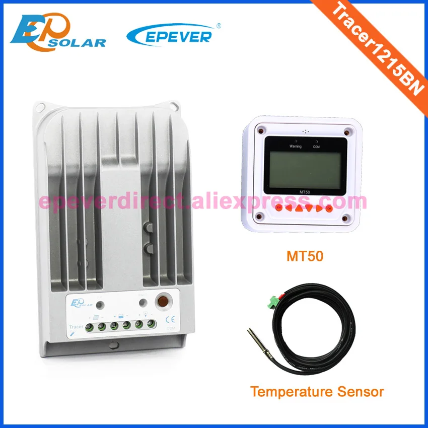 

24v solar controller EPEVER free shipping Tracer1215BN solar battery charger+USB cable and temperature sensor MT50 10A 10amp