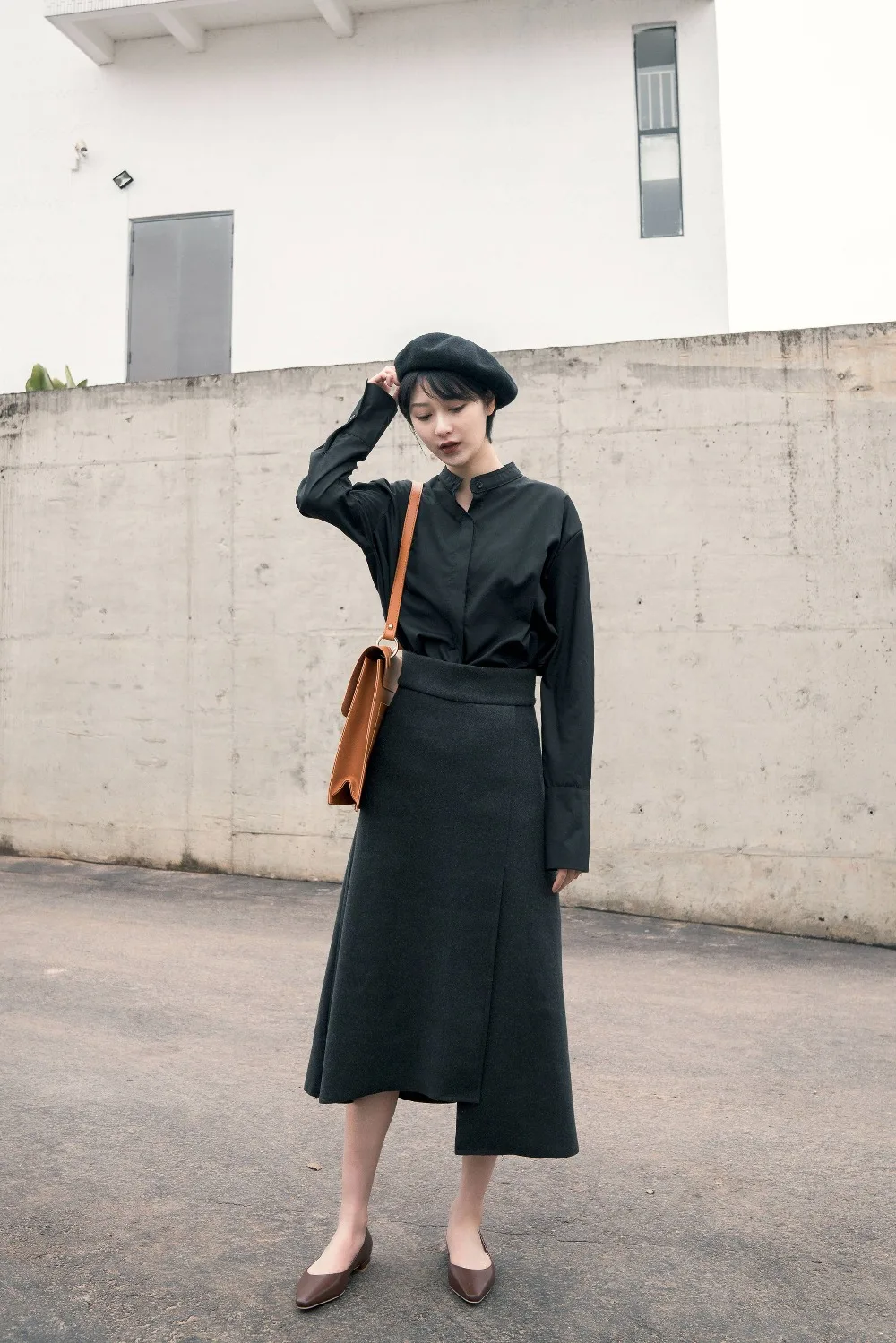 New hand-sewn leather full grain leather vintage pregnant woman loafers slip on suqare toe driving comfortable grandma shoes L05
