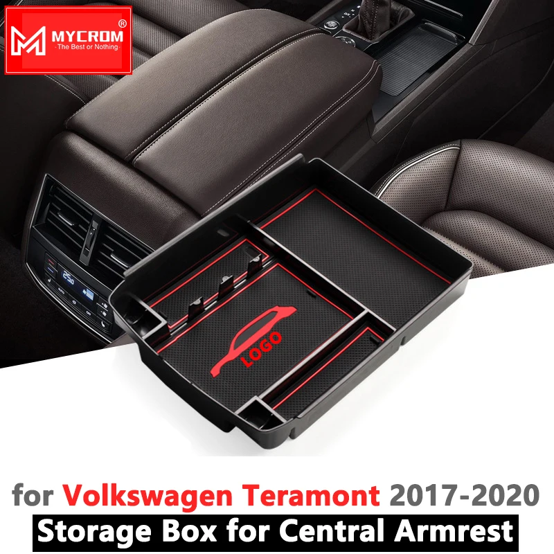 Подлокотник коробка для хранения для VW Teramont Atlas органайзер для укладки Volkswagen внутренние аксессуары авто