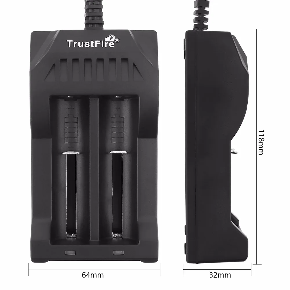 Trustfire TR 017 3 7 V 2 слота перезаряжаемая батарея умное зарядное устройство для 10440 14500
