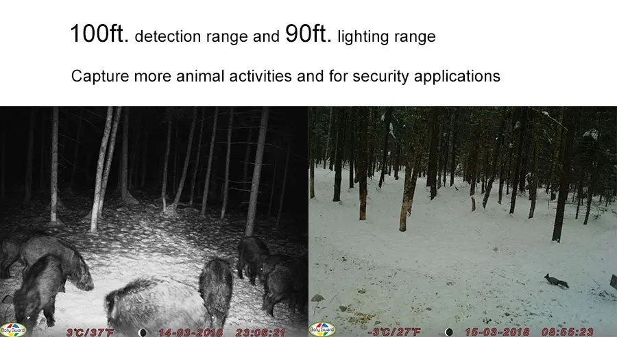 Bolyguard охотничий Трейл камера 36MP 1080 P HD широкоугольный 110 ° тепловизор 100ft ночного видения 940nm движение острый fototrappola