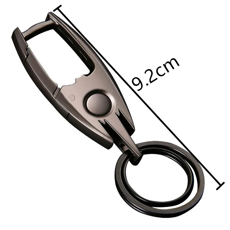 

YAMBUTO Creative Personality LED Light Bat Keys holder Business Pendant Car Keys holder Opener Ring Key Metal Men Keychain Solid