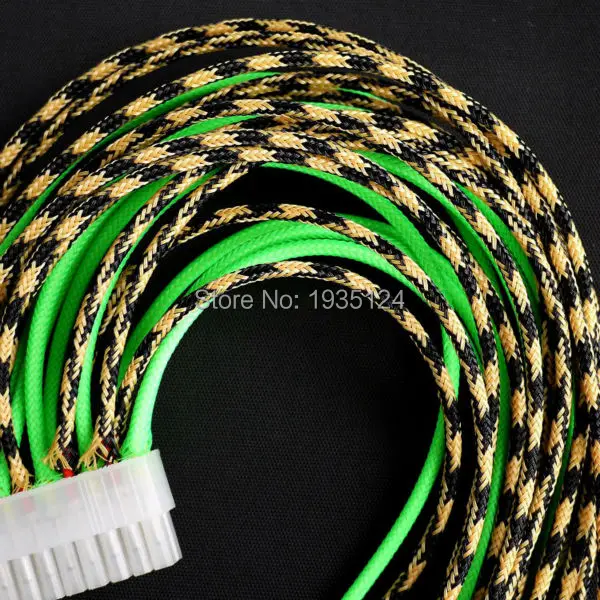 Новое поступление черная нейлоновая оплетка для кабеля защитная оболочка