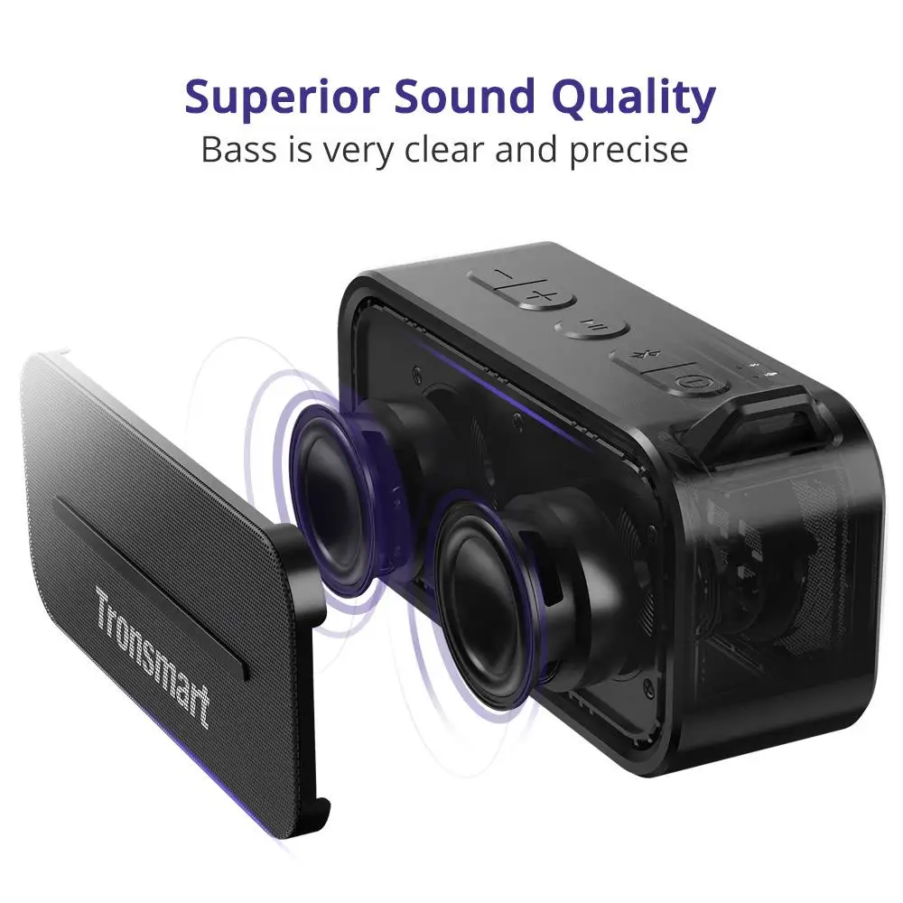 Tronsmart элемент T2 Bluetooth 4 2 Динамик открытый водонепроницаемость IPX56 Портативный