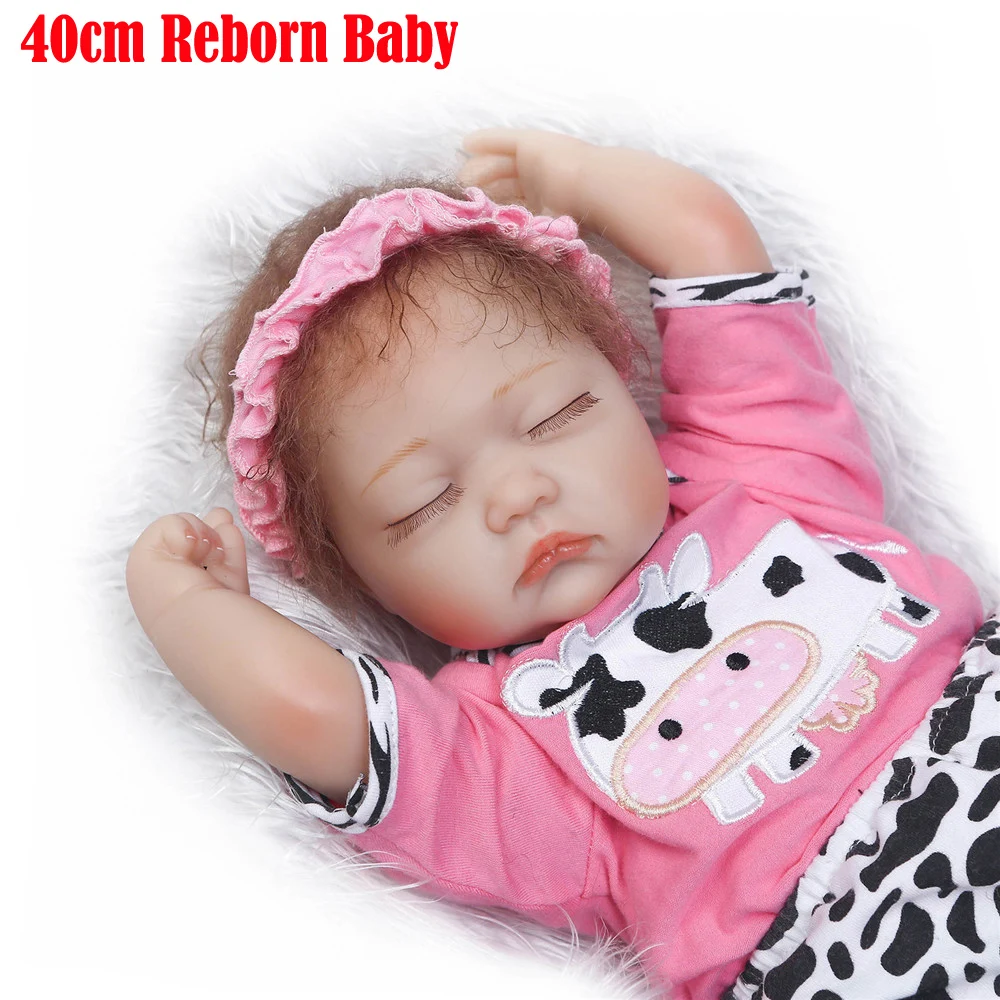Bebes reborn sleeping baby dolls для продажи 16 &quot40 см NPK девочка кукла мягкий силикон детей