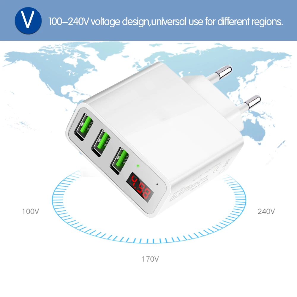 5v 3A быстрое зарядное устройство автомобильное в автомобиле двойной USB