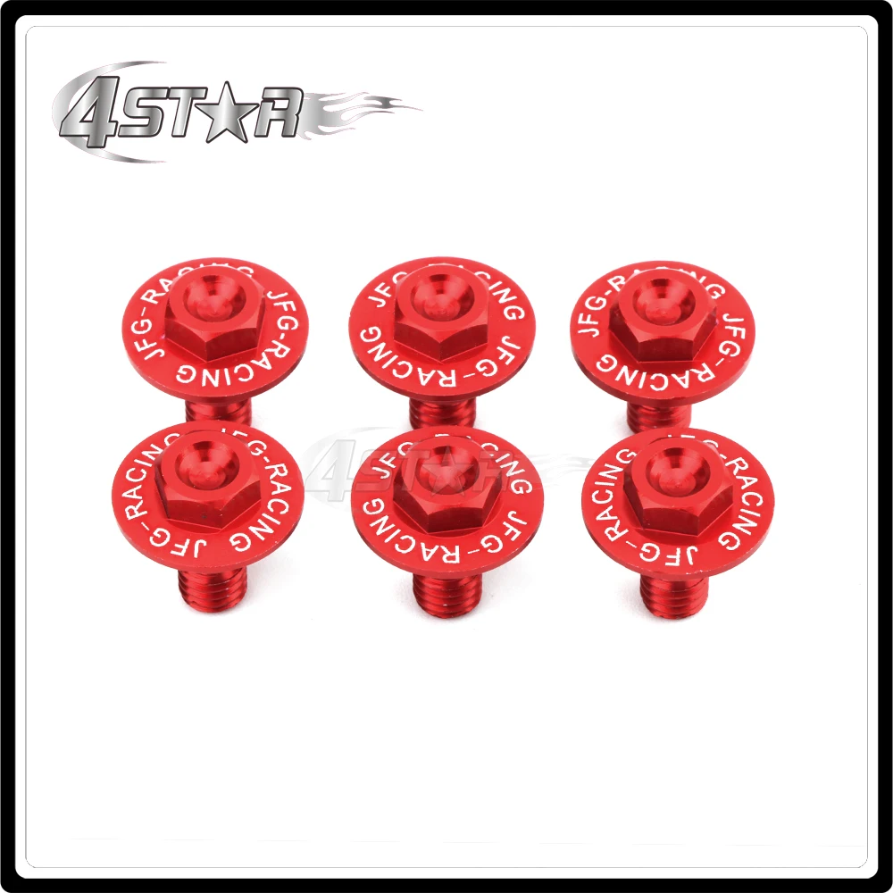Motorbike CNC 6 PCS Mud Guards Mudguard Set Damping Fork Guard Bolt For HONDA CR85R CRF150R CRM250AR CRF250L CRF250M XR250 XR400 |
